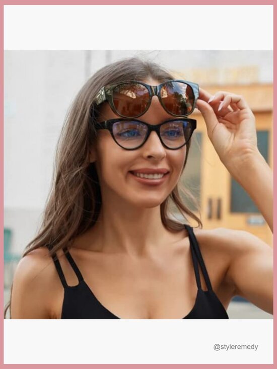 Polarized Fit Over Sunglasses for Women, UV Protection Lightweight Plastic Frame main image 7